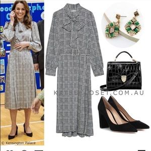 Zara Pleated Belted Dress